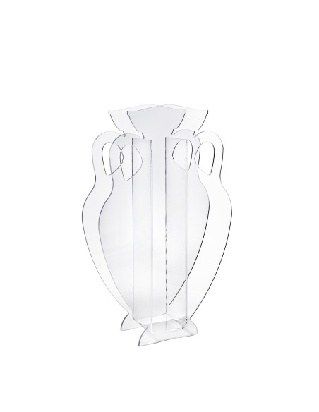 iPLEX Design Anfora Xxl Portaomrelli Trasparente - 35x56x11 cm