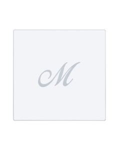 iPLEX Design - Bon Ton Set Sottobicchiere / Sottopiatto Quadrato ""M"" Trasp. in plexiglass - Trasparente - 33x0,6x33 cm 2