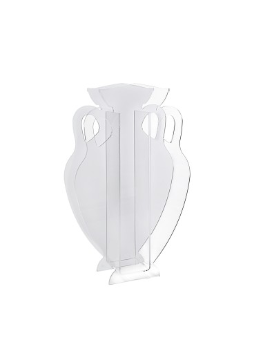 iPLEX Design Anfora Xxl Portaomrelli Bianco - 35x56x11 cm