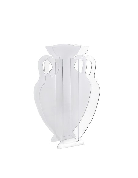 iPLEX Design Anfora Xxl Portaomrelli Bianco - 35x56x11 cm