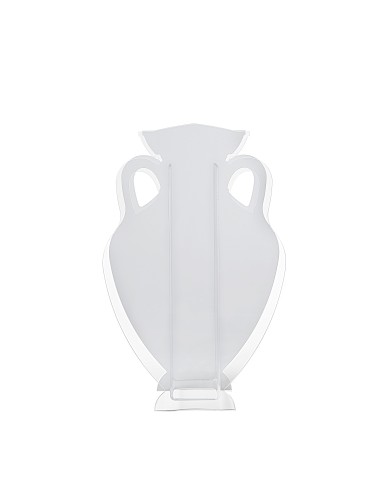 iPLEX Design Anfora Xxl Portaomrelli Bianco - 35x56x11 cm