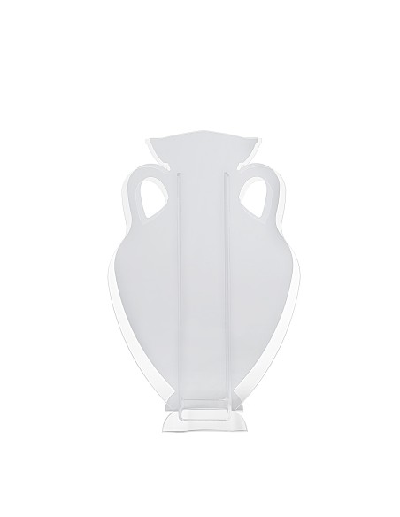 iPLEX Design Anfora Xxl Portaomrelli Bianco - 35x56x11 cm