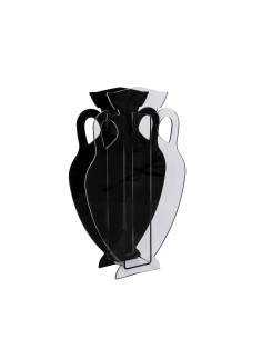 iPLEX Design Anfora Xxl Portaomrelli Nero - 35x56x11 cm