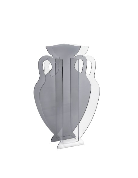 iPLEX Design Anfora Xxl Portaomrelli Fume' - fumè - 35x56x11 cm