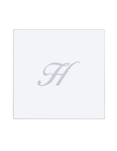 iPLEX Design - Bon Ton Set Sottobicchiere / Sottopiatto Quadrato ""H"" Trasp. in plexiglass - Trasparente - 33x0,6x33 cm 2