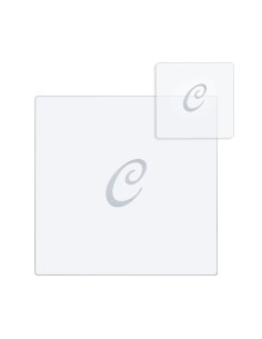 iPLEX Design - Bon Ton Set Sottobicchiere / Sottopiatto Quadrato ""C"" Trasp. in plexiglass - Trasparente - 33x0,6x33 cm