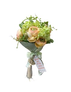 Fiori di Lena - Bush di fiori misti con tag Festa della Mamma e nappa corona 2