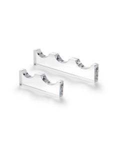 iPLEX Design - Bon Ton Poggia Posate 3 Sedi Trasparente in plexiglass - 12x2,8x0,12 cm 2