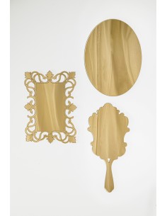 iPLEX Design Deco' Set Decorativo 3 Pezzi Gold