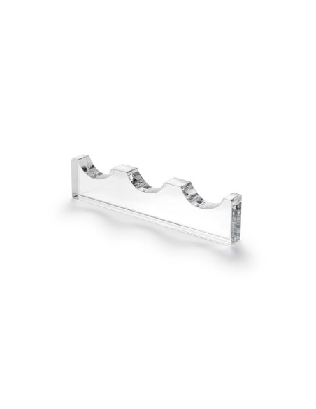 iPLEX Design - Bon Ton Poggia Posate 3 Sedi Trasparente in plexiglass - 12x2,8x0,12 cm