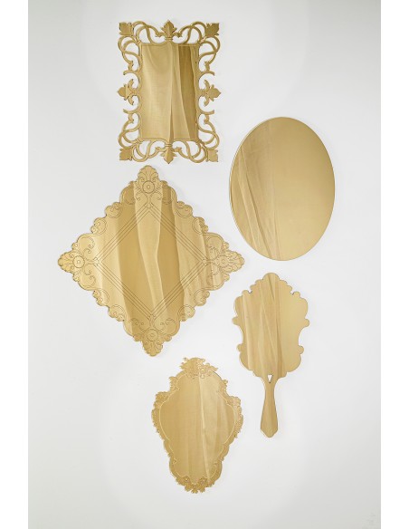 iPLEX Design Deco' Set Decorativo 5 Pezzi Gold