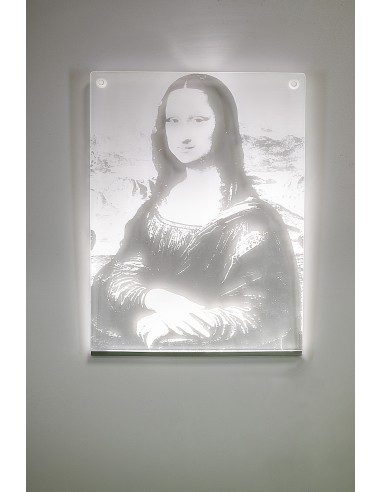 iPLEX Design Leonarda Quadro Luminoso - Trasparente - 38x1x28 cm