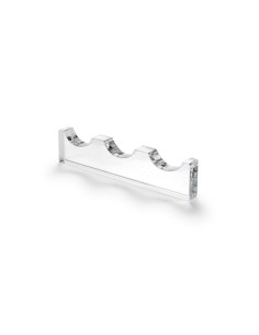 iPLEX Design - Bon Ton Poggia Posate 3 Sedi Trasparente in plexiglass - 12x2,8x0,12 cm