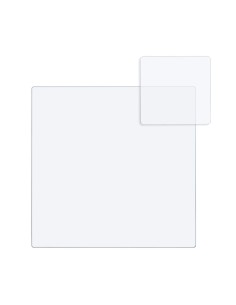 iPLEX Design - Bon Ton Set Sottobicchiere / Sottopiatto Quadrato Trasp. in plexiglass - Trasparente - 33x0,6x33 cm