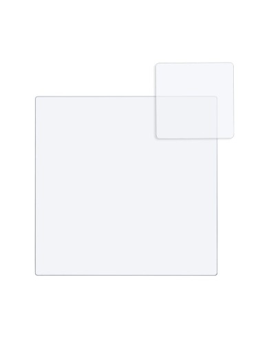 iPLEX Design - Bon Ton Set Sottobicchiere / Sottopiatto Quadrato Trasp. in plexiglass - Trasparente - 33x0,6x33 cm