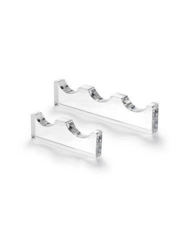 iPLEX Design - Bon Ton Poggia Posate 2 Sedi Trasparente in plexiglass - 8x2,8x0,12 cm