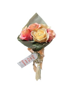 Fiori di Lena - Bush di fiori misti con tag Festa della Mamma e nappa corona 2