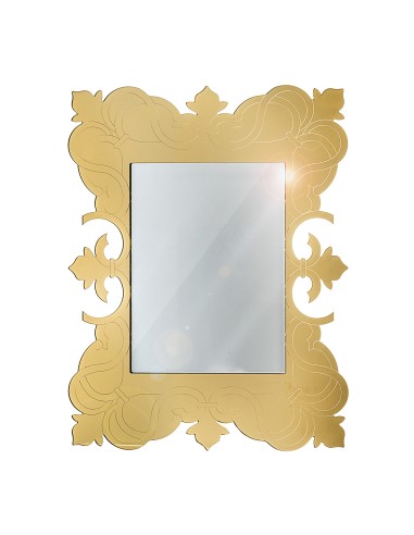 iPLEX Design Alterego Specchio da Tavolo Gold - 42x33x15 cm