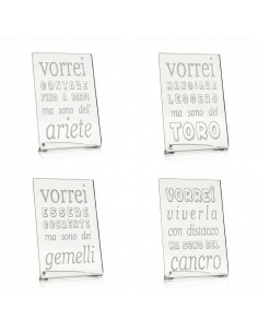 iPLEX Design Zodiac Set da 12 Italiano - Trasparente - 10x15x6 cm