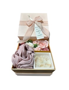 Fiori di Lena - Box con fiori, sapone, foulard e tag Festa della Mamma 2