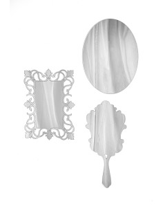 iPLEX Design Deco' Set Decorativo 3 Pezzi Silver