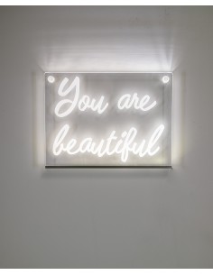 iPLEX Design You Are Beautiful Quadro Luminoso - Trasparente - 28x1x21 cm 2
