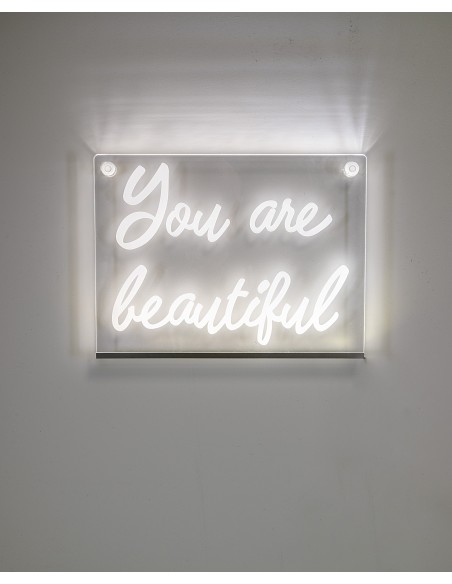 iPLEX Design You Are Beautiful Quadro Luminoso - Trasparente - 28x1x21 cm