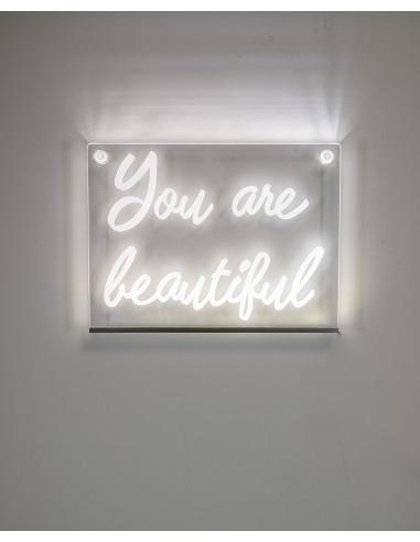 iPLEX Design You Are Beautiful Quadro Luminoso - Trasparente - 28x1x21 cm