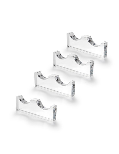 iPLEX Design Kit 4 Bon Ton Poggia Posate 2 Sedi Trasparente - Trasparente - 8x2,8x0,12 cm