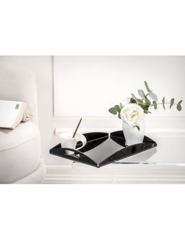 iPLEX Design - Serving Vassoio Piccolo Nero in plexiglass - 32,5x4x22,5 cm