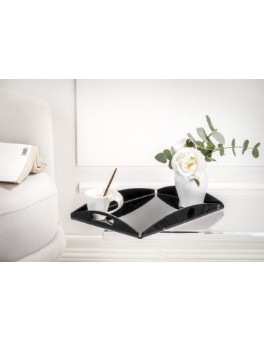iPLEX Design - Serving Vassoio Piccolo Nero in plexiglass - 32,5x4x22,5 cm