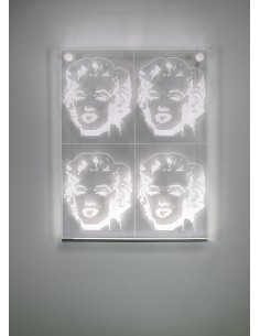 iPLEX Design Norma Jeane Quadro Luminoso - Trasparente - 38x1x28 cm 2