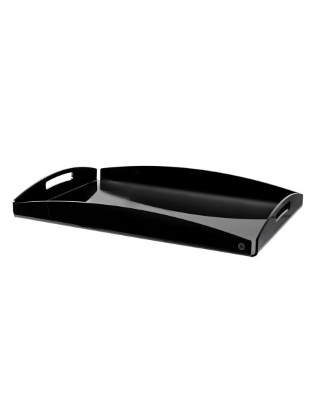 iPLEX Design - Serving Vassoio Grande Nero in plexiglass - 46x5x32 cm