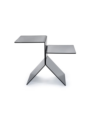 iPLEX Design - Bangles Tavolino Fume' in plexiglass - fumè - 56x46x28 cm