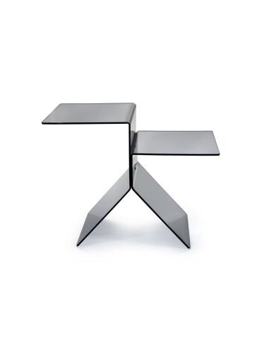 iPLEX Design - Bangles Tavolino Fume' in plexiglass - fumè - 56x46x28 cm