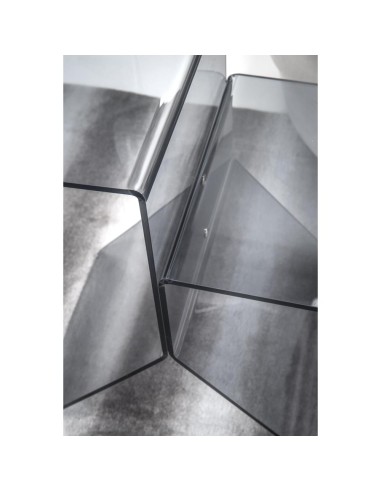 iPLEX Design - Bangles Tavolino Fume' in plexiglass - fumè - 56x46x28 cm