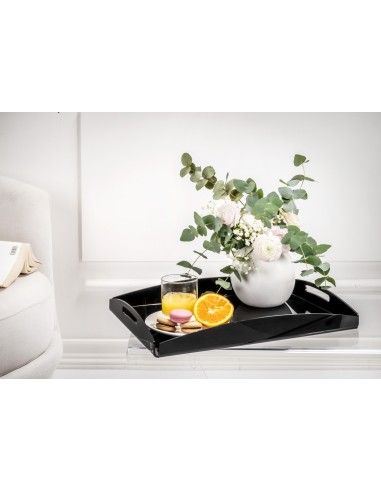 iPLEX Design - Serving Vassoio Grande Nero in plexiglass - 46x5x32 cm