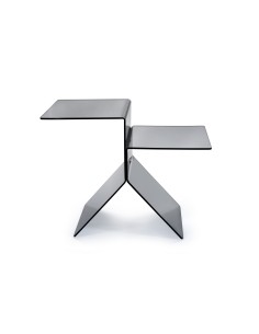 iPLEX Design - Bangles Tavolino Fume' in plexiglass - fumè - 56x46x28 cm