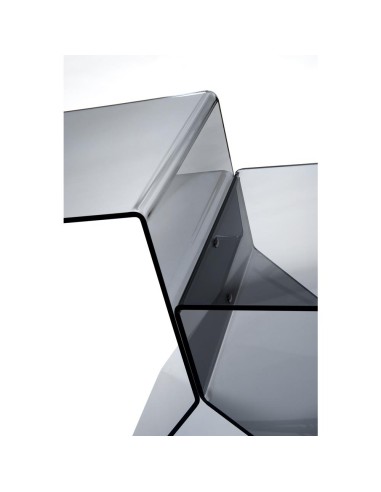 iPLEX Design - Bangles Tavolino Fume' in plexiglass - fumè - 56x46x28 cm