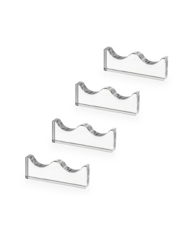 iPLEX Design Kit 4 Serving Poggia Posate 2 Sedi Trasparente - Trasparente - 12x0,12x8 cm