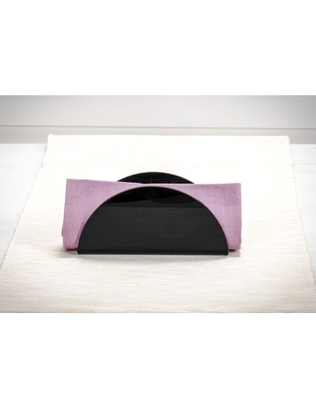 iPLEX Design - Serving Portatovaglioli Verticale Nero in plexiglass - 17,5x8,5x6 cm
