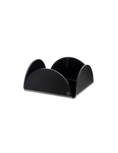 iPLEX Design - Serving Portatovaglioli Orizzontale Nero in plexiglass - 18x8,5x18 cm