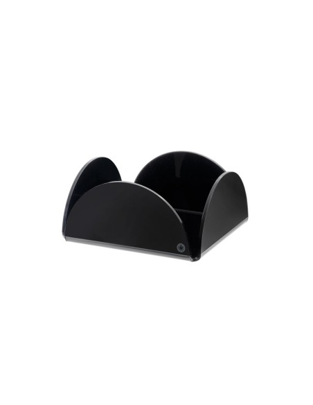 iPLEX Design - Serving Portatovaglioli Orizzontale Nero in plexiglass - 18x8,5x18 cm