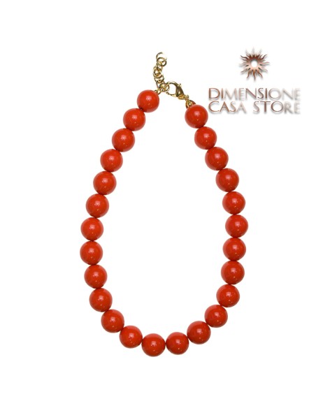Collana Sfere Arancio