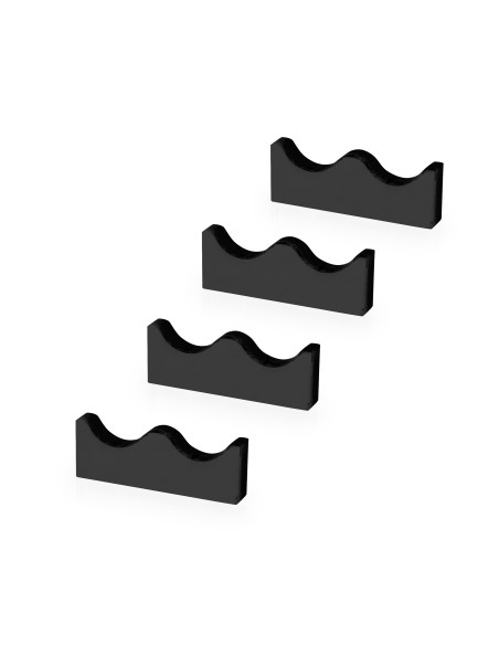 iPLEX Design Kit 4 Serving Poggia Posate 2 Sedi Nero - 12x0,12x8 cm