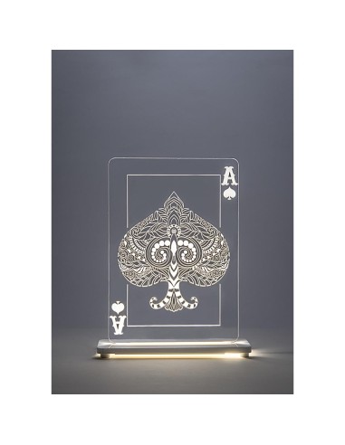iPLEX Design - Asso Lampada in plexiglass - Trasparente - 20,5x26x6 cm