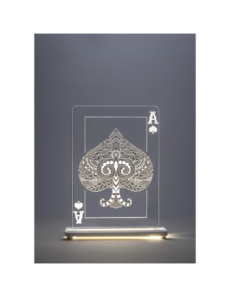 iPLEX Design - Asso Lampada in plexiglass - Trasparente - 20,5x26x6 cm