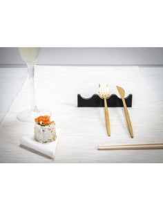 iPLEX Design - Serving Poggia Posate 3 Sedi Nero in plexiglass - 8x3x1,2 cm 2