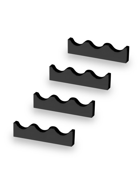 iPLEX Design Kit 4 Serving Poggia Posate 3 Sedi Nero - 12x0,12x12 cm