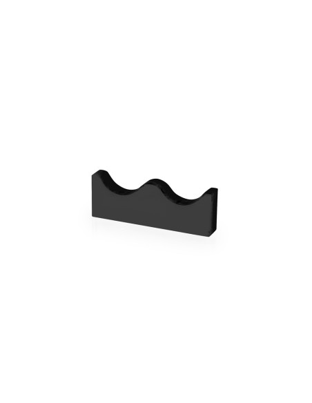 iPLEX Design - Serving Poggia Posate 2 Sedi Nero in plexiglass - 12x3x1,2 cm